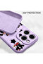 iPhone 17E Compatible Soft Silicone Phone Case with Velvet Inside and Camera Protection, Mickey Pattern - 6