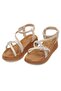 Akç A32 Cream Stone Women's Sandals Shoes - 3