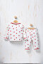 Rocha Baby Strawberry Printed 2-Piece Pajama Set - Buttoned Cotton Piece Baby Sleeping Set - 4