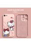 iPhone Se 2020 Compatible Soft Silicone Phone Case with Velvet Camera Protections Kitty Pattern - 3