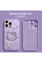 iPhone 15 Pro Max Compatible Soft Silicone Phone Case with Velvet Camera Protections Hello Kitty - 3