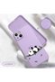 iPhone 13 Compatible Soft Silicone Phone Case with Velvet Camera Protections Panda Pattern