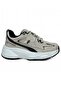 Flt Beige Black Mesh Women's Sneaker Sports Shoes
