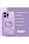 iPhone 14 Pro Max Compatible Soft Silicone Phone Case with Velvet Camera Protections Hello Kitty - 2