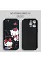 iPhone Se 2020 Compatible Soft Silicone Phone Case with Velvet Camera Protections Kitty Pattern - 3