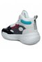 Pnr White Turquoise Knitwear Men's Basketball Sneakers - 3
