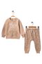 Wwc Beige Teddy Bear Pocket Baby Boy Suit