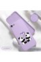 iPhone Se 2020 Compatible Panda Pattern Soft Silicone Phone Case with Velvet Camera Protections