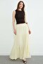 Elastic Waist Buruqu Fabric Skirt - 3