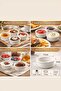 5 Mini Ceramic Set – Dessert, Sauce & Dip Bowls مجموعة أوعية سيراميك صغيرة – للحلويات والصلصات - 2