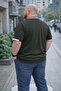 Men's Plus Size Summer Knitwear Khaki T-Shirt - 5