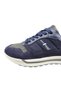 King Shoes Navy Blue Leather Sports Men's Shoes - 6