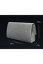 Crystal White Women's Evening Dress Clutch Bag and Chain Shoulder Strap Shoulder Bag - - 4