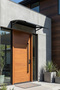 Metal Door Window Top Practical Porch 20X64X115 cm Black - 2