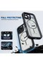 iPhone 13 Compatible Transparent Magsafe Wireless Corner Silicone Phone Case Dog Pattern - 8