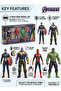 Avengers Toy 4 Marvel Action Figures Endgame Superhero Playset 6-Inch Collectible Model Dolls Toy - 2