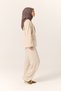 Women's Light Brown Latte Geometric Pattern Viscose Velora Scarf 161002-10 - 4