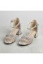 (Pampili) Block Heel Lu Children's Evening Dress Shoes Silver