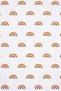 High Quality, 100% Cotton Piece Set for Girls-Boys-Baby-Child Duvet Cover Set 100X150Cm White/Rainbow - 2