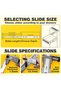 Heavy Duty Drawer Slides Rails 20 Inch Full Extension Ball Bearing Cabinet Drawer Slides - 3
