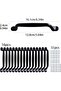 16 x Cabinet Handles 160 mm Black Handles for Cabinets Kitchen Handles with 32 x Screws - 2