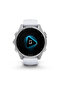 GARMIN FENIX 8 - 43 MM, AMOLED SILVER WITH WHITESTONE SILICONE BAND - 4