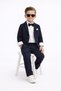 Boy's Flamlı Linen Casual Jacket Suit /Shirt,Pants,Jacket,Bow Tie for Holiday,Wedding,Graduation - 4