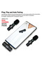MC2 Wireless Mic for iPhone & Type-C Dual Clip Mic, Noise Reduction - 2