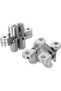 Hidden Door Hinge Cross Hinges Wooden Doors Concealed Hinges, Zinc Alloy, 180 Degree Swing H - 3