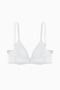 Tulle Detailed Bra - No Padding, Capless - Fashion - 2565 - Ecru - 2