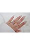 Yzk316 Modern Star Detail Double Row Stone Silver Adjustable Ring