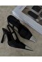 Joy Silver Detailed Heels - 2