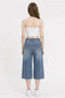 Women's Denim Bermuda Shorts - Denim Blue - 3