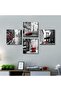 Bathroom Poster Wall Art Canvas Prints Home Decor Framed Black and White Pictures Red City Buildings