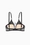 Lace Pack Bra with Tie-Up Detail - No Padding - Fashion - 2579 - Black Skin Tone - 2