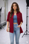 Women's Shirt Sleeve Foldable 85 cm Crepe Fabric - 2