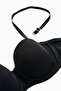 Anka Non-Removable Strapless Micro Bra - Without Support - Basic - 2540 - Black - 4