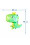 Cute Crowned Dinosaur Foil Balloon, Children's Birthday Dino Concept Party Balloon 79cm - 2