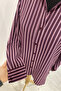 Oversize Striped Modal Shirt - 4