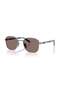 Pr C50S 5Av05C 53 Unisex Fleece Size Geometric Gun Metal Sunglasses