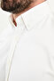 Plain Slim Fit Mock Neck Long Sleeve Men's Shirt Ecru - 27120.26Y - 2