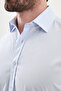Straight Slim Fit Long Sleeve Men's Shirt Blue - 27142.26Y - 2