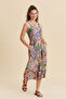 Slit Strappy Bohemian Dress - 5