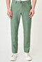 Gray Slim Fit Drawstring Elastic Waist Men's Trousers Green - 38367.26Y - 4