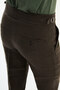 Straight Slim Fit Belt Buckled 100% Linen Men's Trousers Brown - 38352.26Y - 4