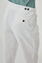 Straight Slim Fit Pleated Belt Buckled 100% Linen Men's Trousers Ecru - 38360.26Y - 5