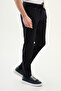 Düz Super Slim Fit Elastic Waist Drawstring g Invisible Zipper Men's Trousers Navy Blue - 38353.26Y - 3