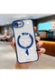 iPhone 17E Compatible Transparent Soft Silicone Magsafe Wireless Phone Case Star Pattern