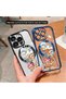 iPhone 15 Compatible Transparent Soft Silicone Magsafe Wireless Phone Case Cute Cat Pattern - 6