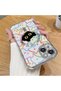 iPhone 14 Compatible Transparent Soft Silicone Magsafe Wireless Phone Case Cat Pattern - 2